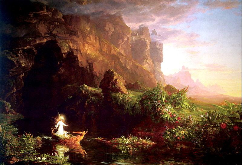 Thomas Cole The Voyage of Life Childhood